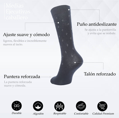 PACK DE 3 MEDIAS EJECUTIVAS