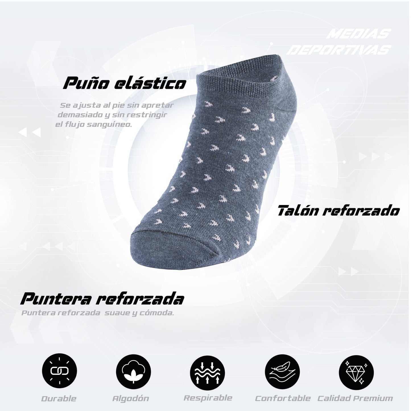 PACK DE 3 MEDIAS INVISIBLES