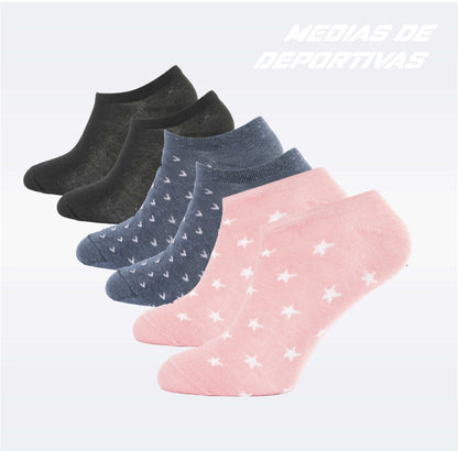 PACK DE 3 MEDIAS INVISIBLES