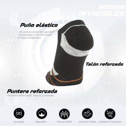 PACK DE 3 MEDIA INVISIBLE