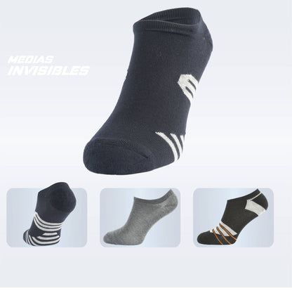 PACK DE 3 MEDIA INVISIBLE