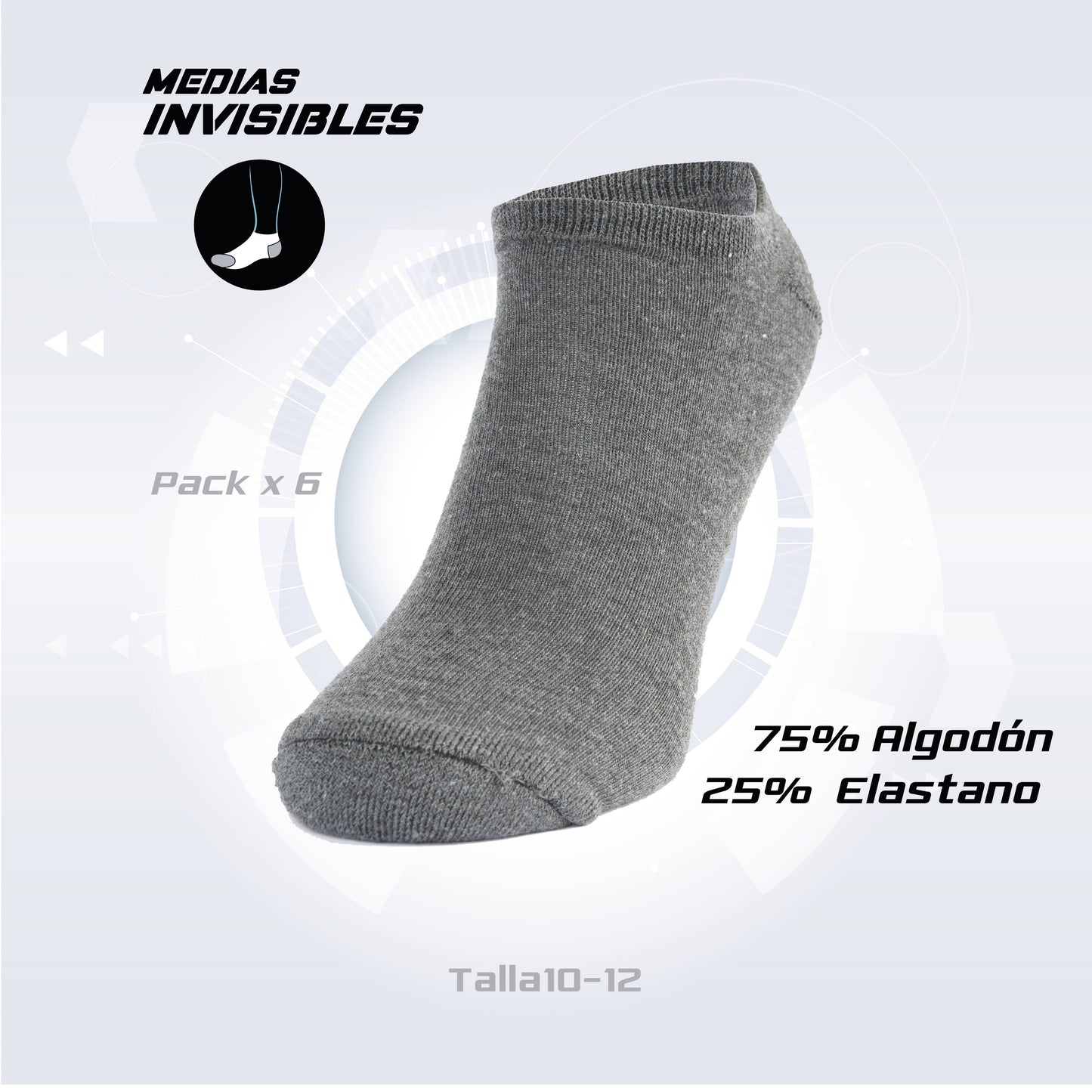 PACK DE 3 MEDIA INVISIBLE