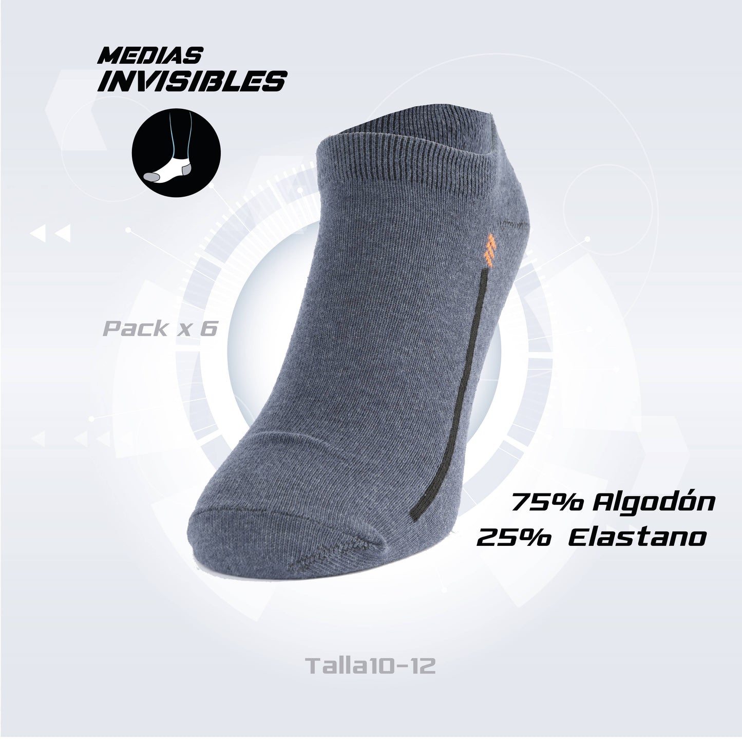 PACK DE 3 MEDIA INVISIBLE