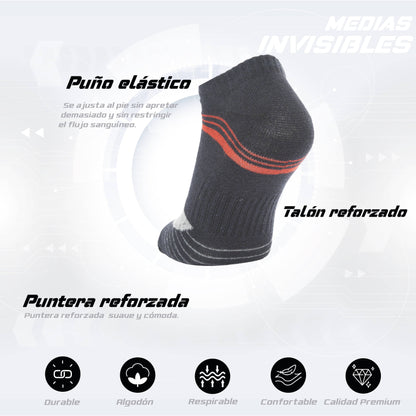 PACK DE 3 MEDIA INVISIBLE