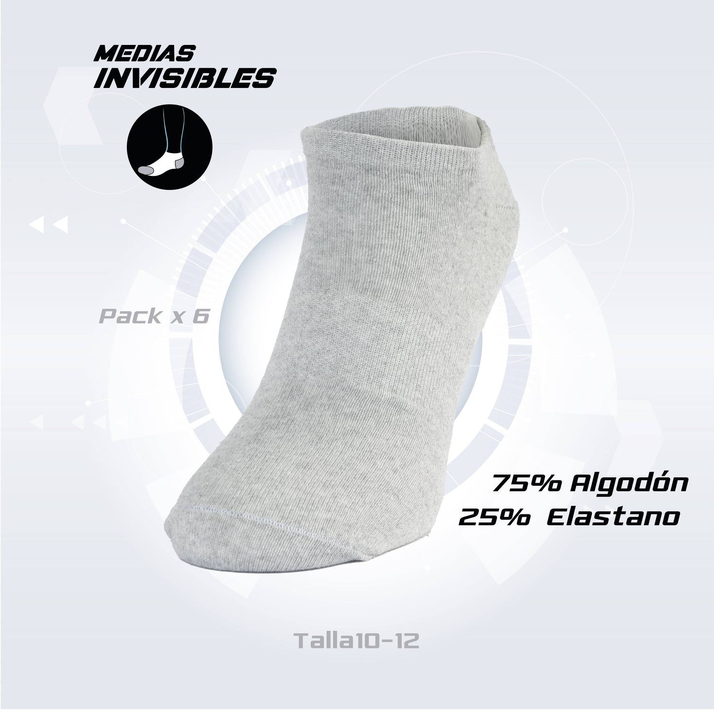 PACK DE 3 MEDIA INVISIBLE