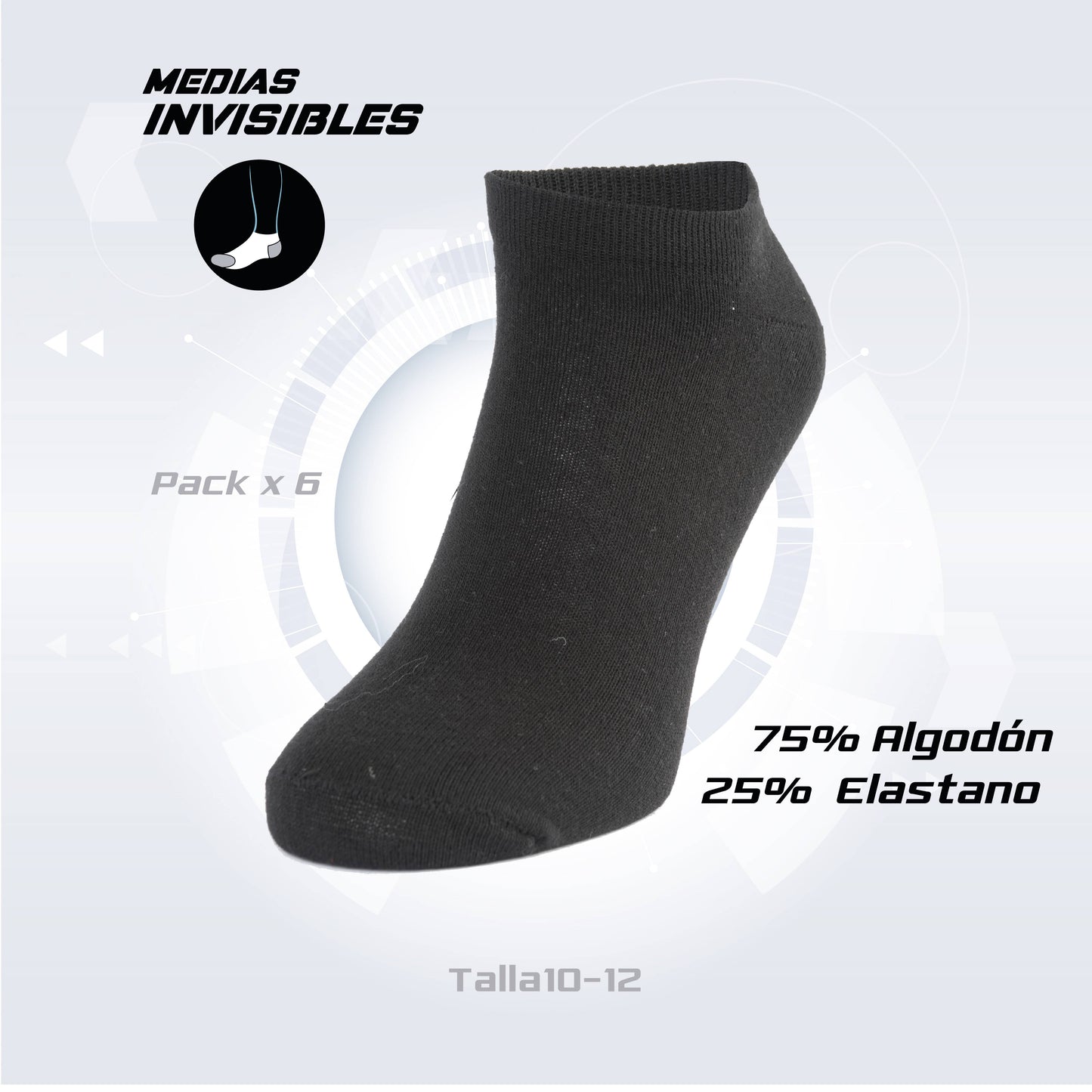 PACK DE 3 MEDIA INVISIBLE
