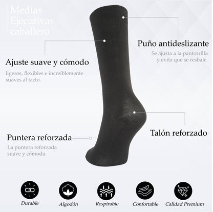 PACK DE 3 MEDIAS EJECUTIVAS