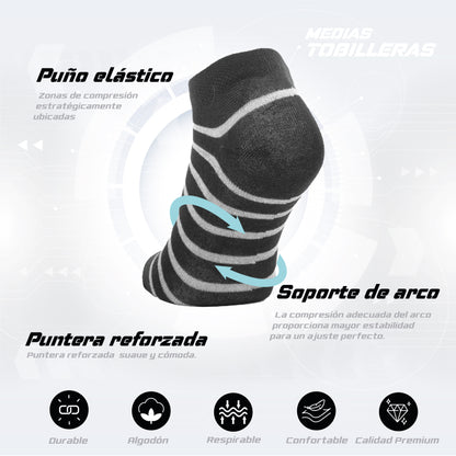 PACK DE 3 MEDIAS TOBILLERAS