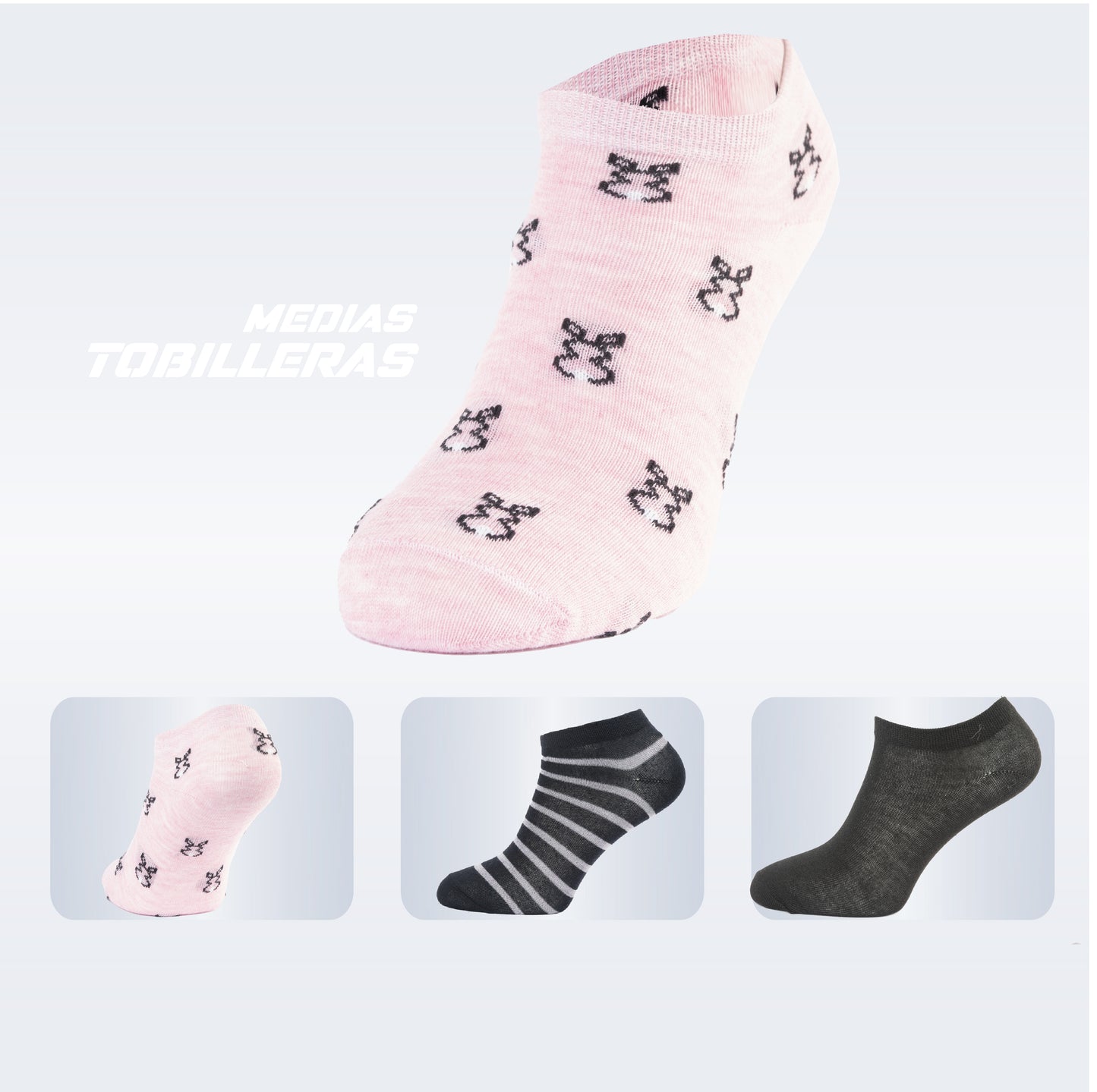 PACK DE 3 MEDIAS TOBILLERAS