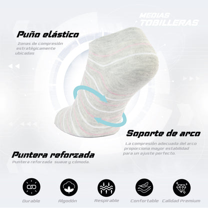 PACK DE 3 MEDIAS TOBILLERAS