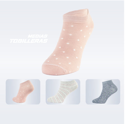 PACK DE 3 MEDIAS TOBILLERAS