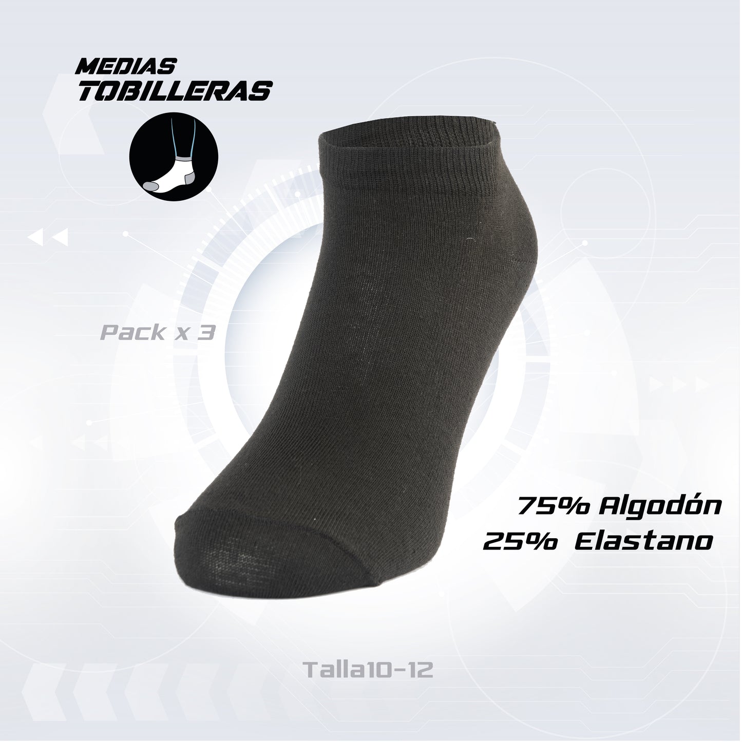 PACK DE 3 MEDIAS TOBILLERAS