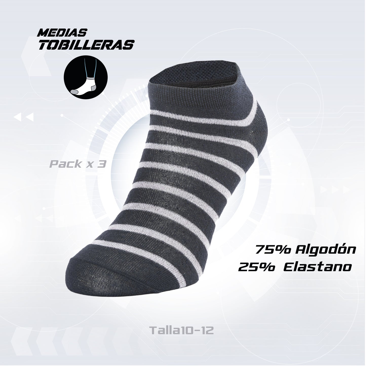 PACK DE 3 MEDIAS TOBILLERAS