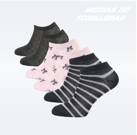 PACK DE 3 MEDIAS TOBILLERAS