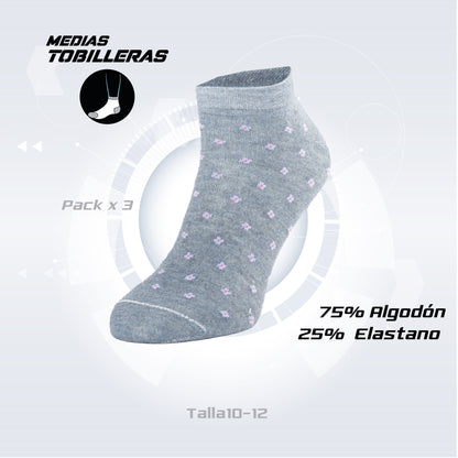 PACK DE 3 MEDIAS TOBILLERAS