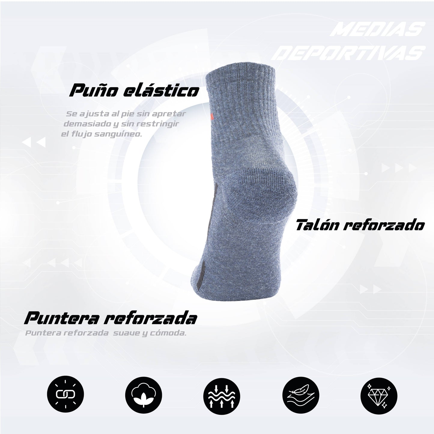 PACK DE 3 MEDIAS TENNIS