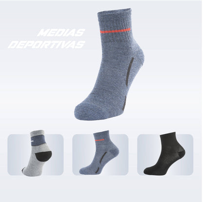 PACK DE 3 MEDIAS TENNIS
