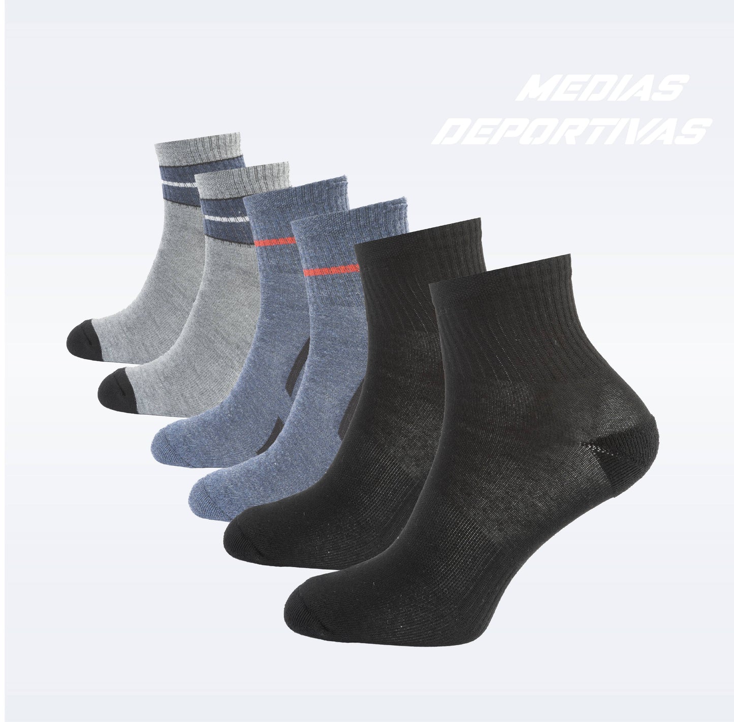 PACK DE 3 MEDIAS TENNIS