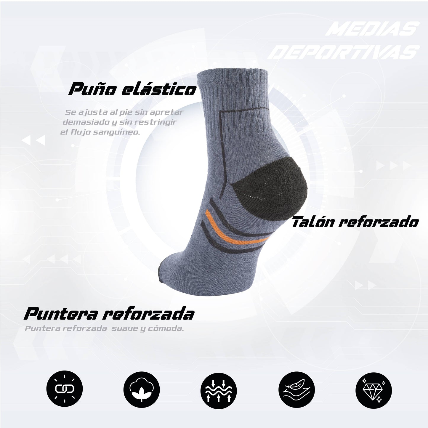 PACK DE 3 MEDIAS TENNIS