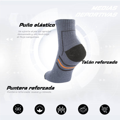 PACK DE 3 MEDIAS TENNIS