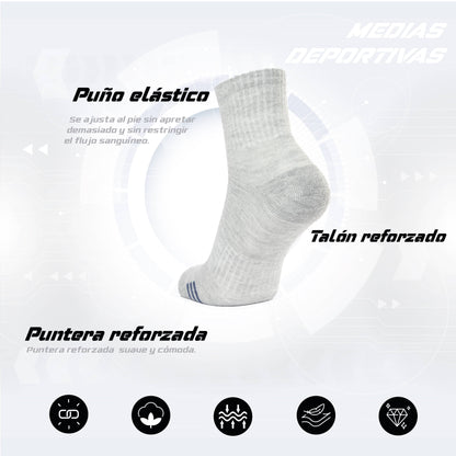 PACK DE 3 MEDIAS TENNIS