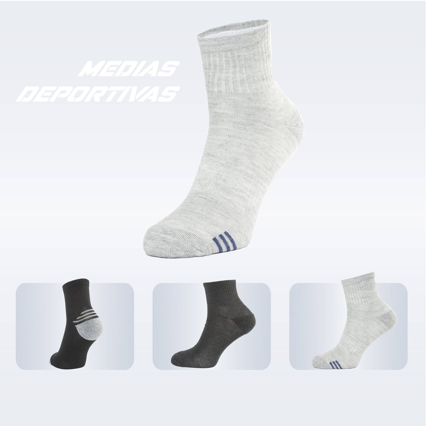 PACK DE 3 MEDIAS TENNIS