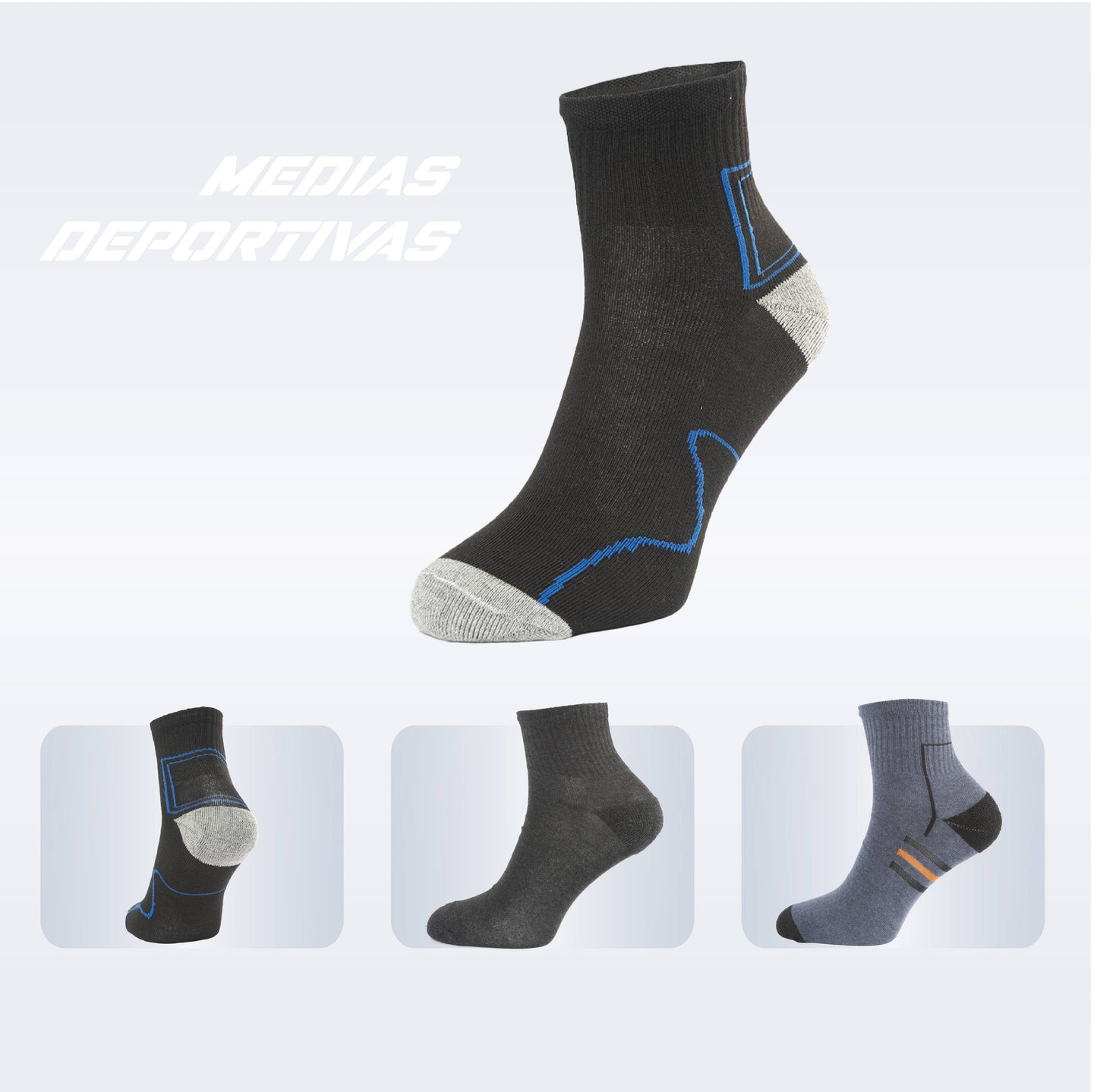 PACK DE 3 MEDIAS TENNIS