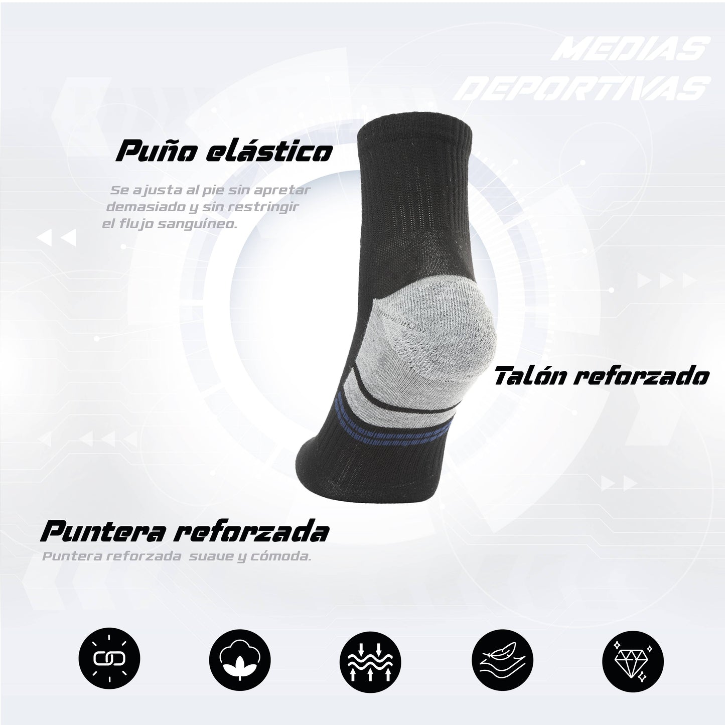 PACK DE 3 MEDIAS TENNIS