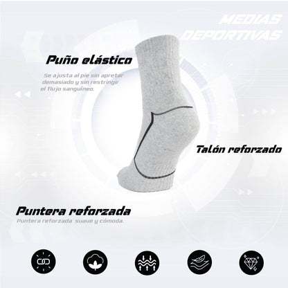 PACK DE 3 MEDIAS TENNIS