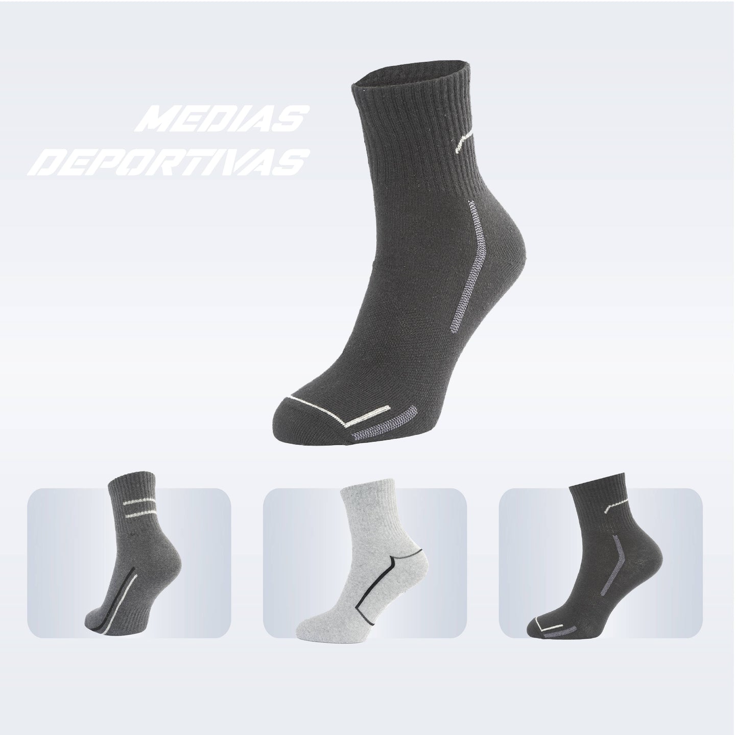 PACK DE 3 MEDIAS TENNIS