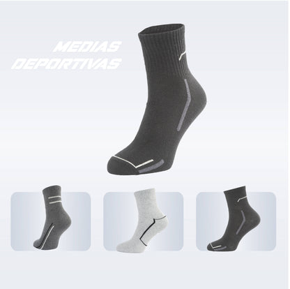 PACK DE 3 MEDIAS TENNIS