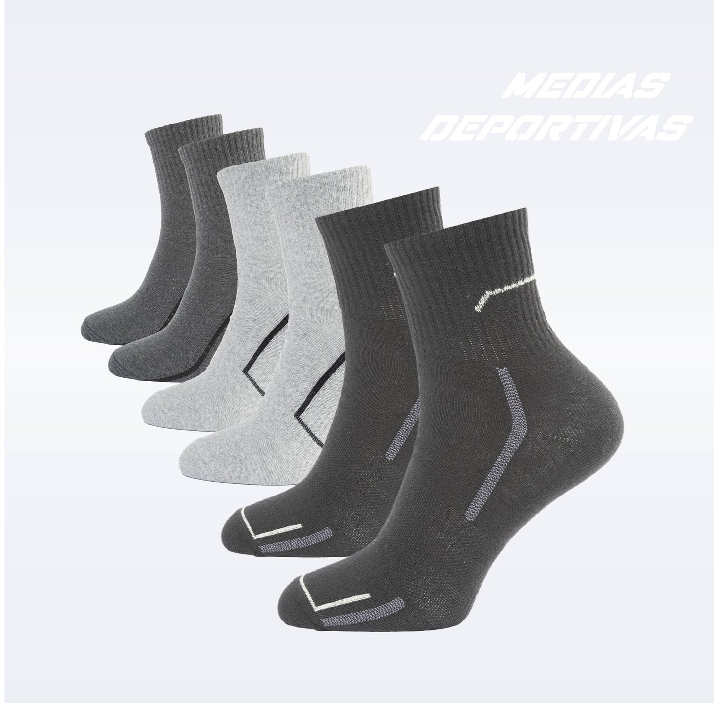 PACK DE 3 MEDIAS TENNIS