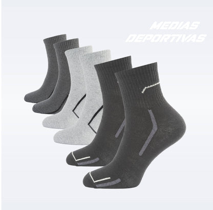 PACK DE 3 MEDIAS TENNIS