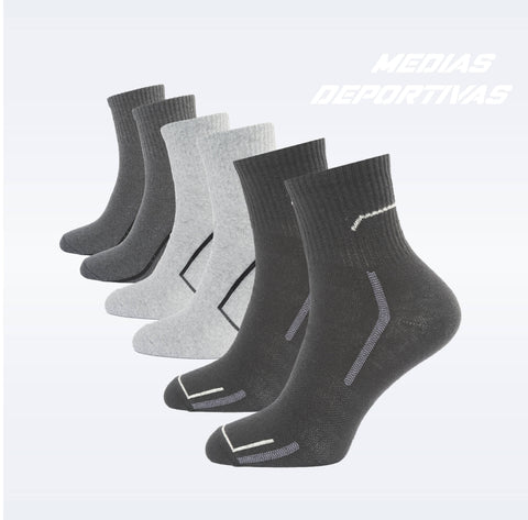 PACK DE 3 MEDIAS TENNIS