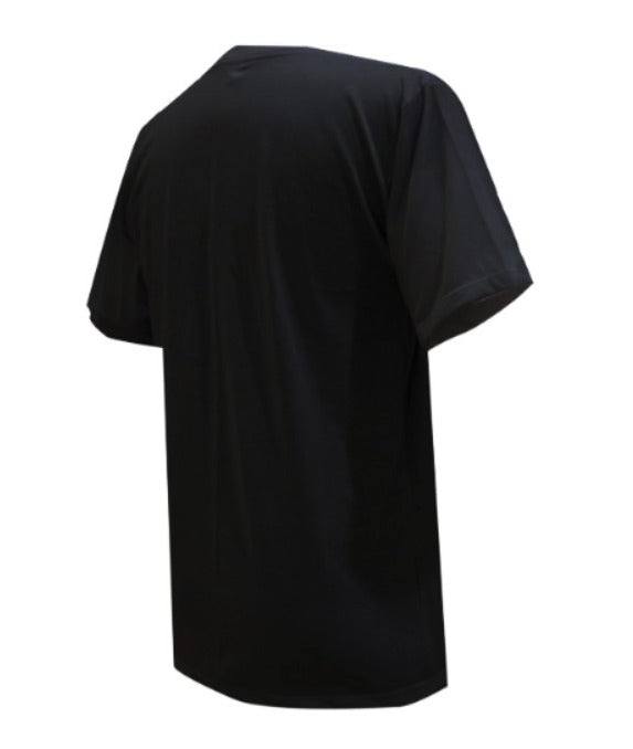 CAMISETA ALGODON CUELLO EN V – NEGRO