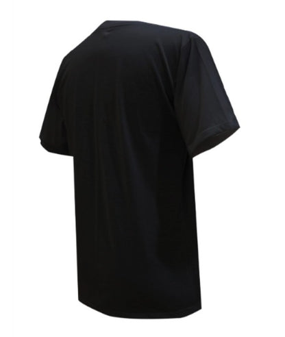 CAMISETA ALGODON CUELLO EN V – NEGRO