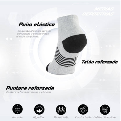 PACK DE 3 MEDIAS ZAPATILLAS