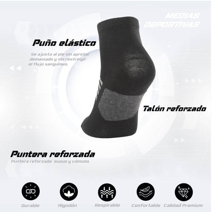 PACK DE 3 MEDIAS ZAPATILLAS