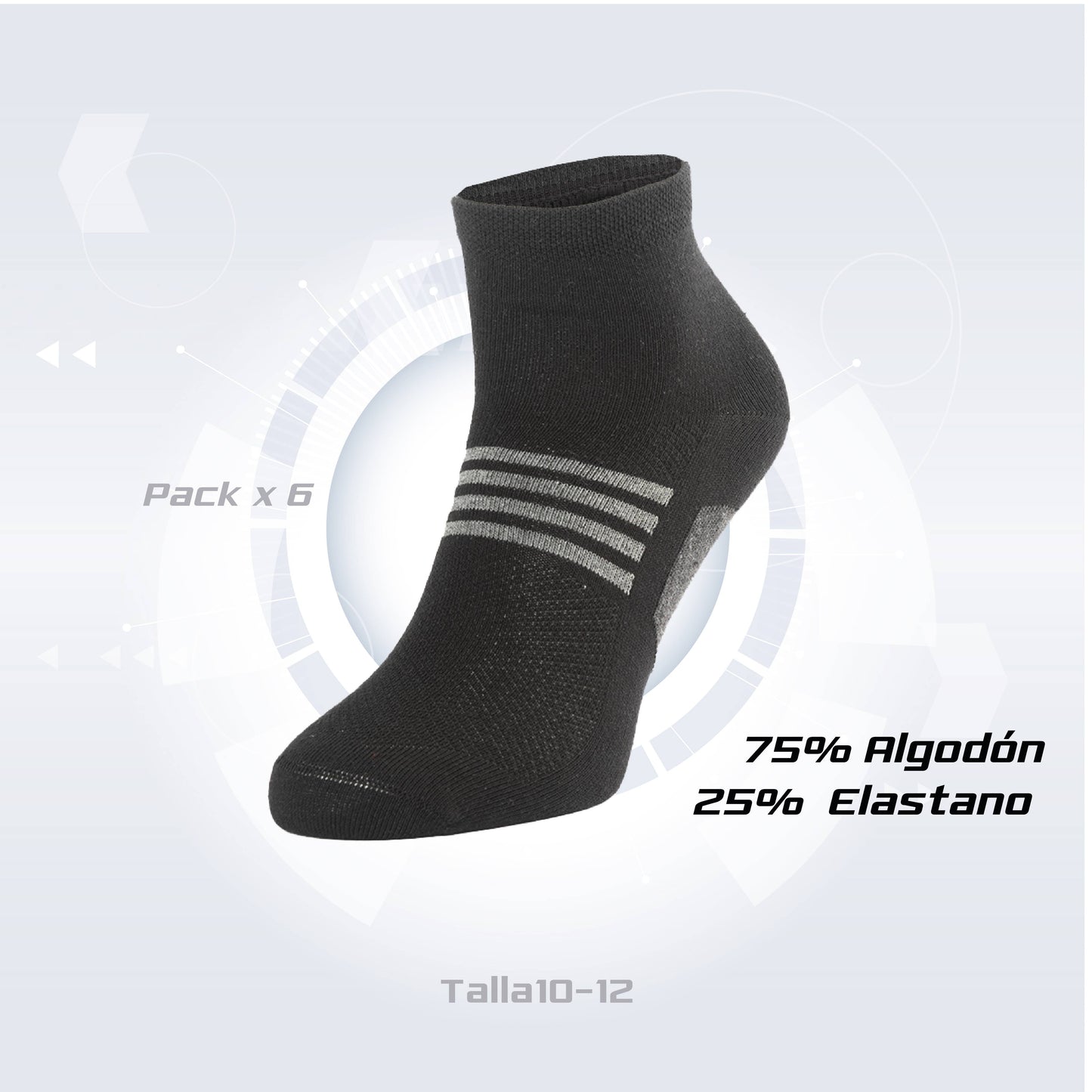 PACK DE 3 MEDIAS ZAPATILLAS