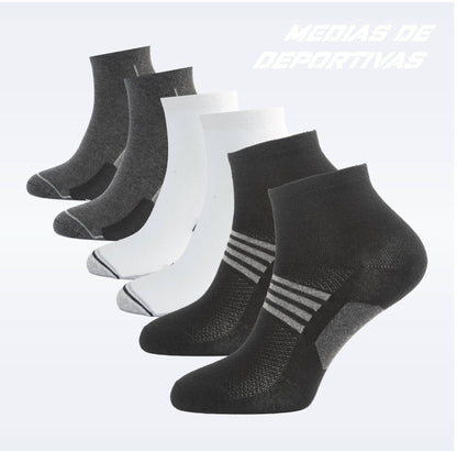 PACK DE 3 MEDIAS ZAPATILLAS