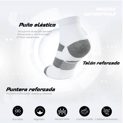 PACK DE 3 MEDIAS ZAPATILLAS