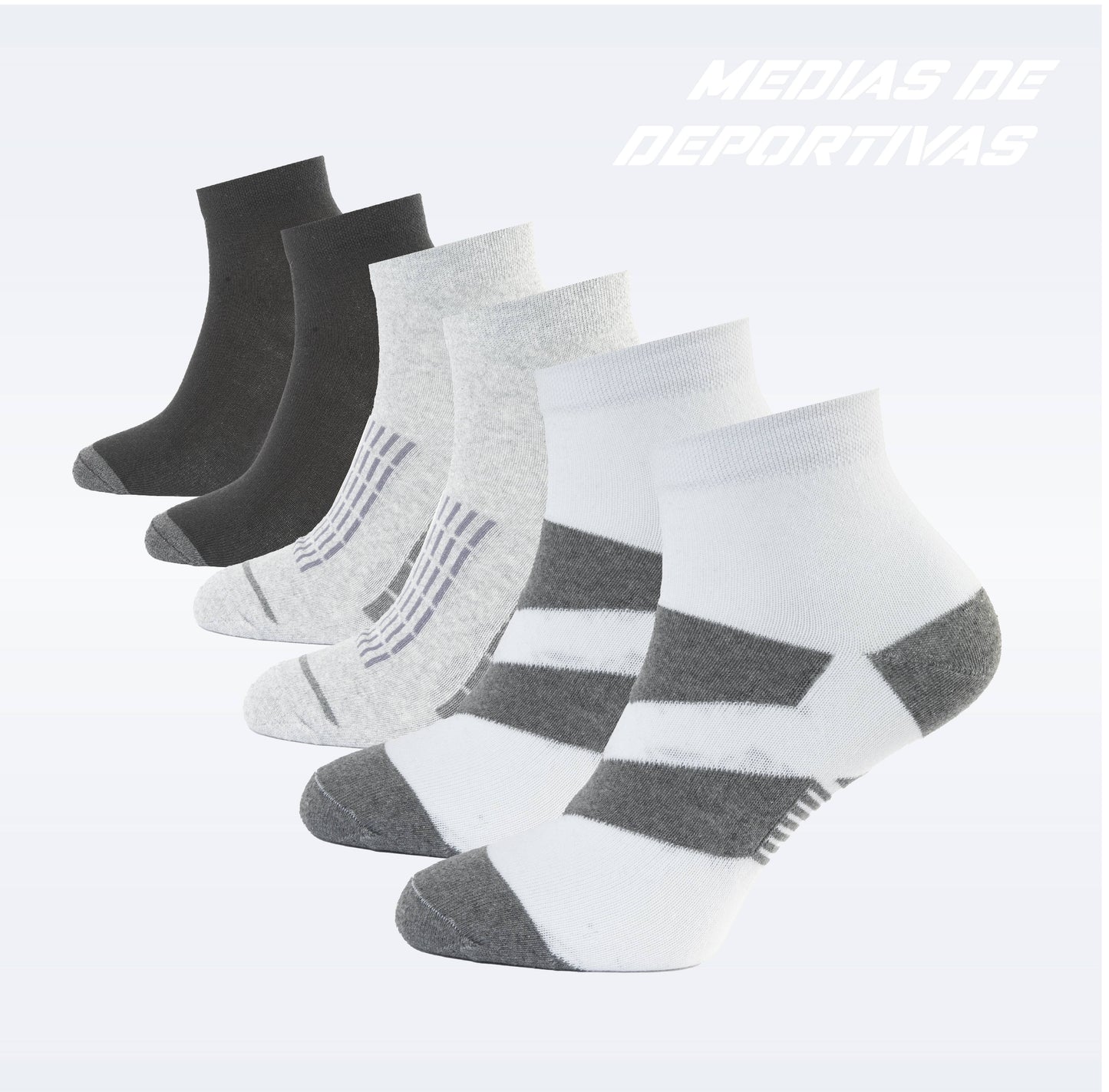 PACK DE 3 MEDIAS ZAPATILLAS