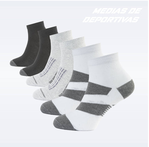 PACK DE 3 MEDIAS ZAPATILLAS