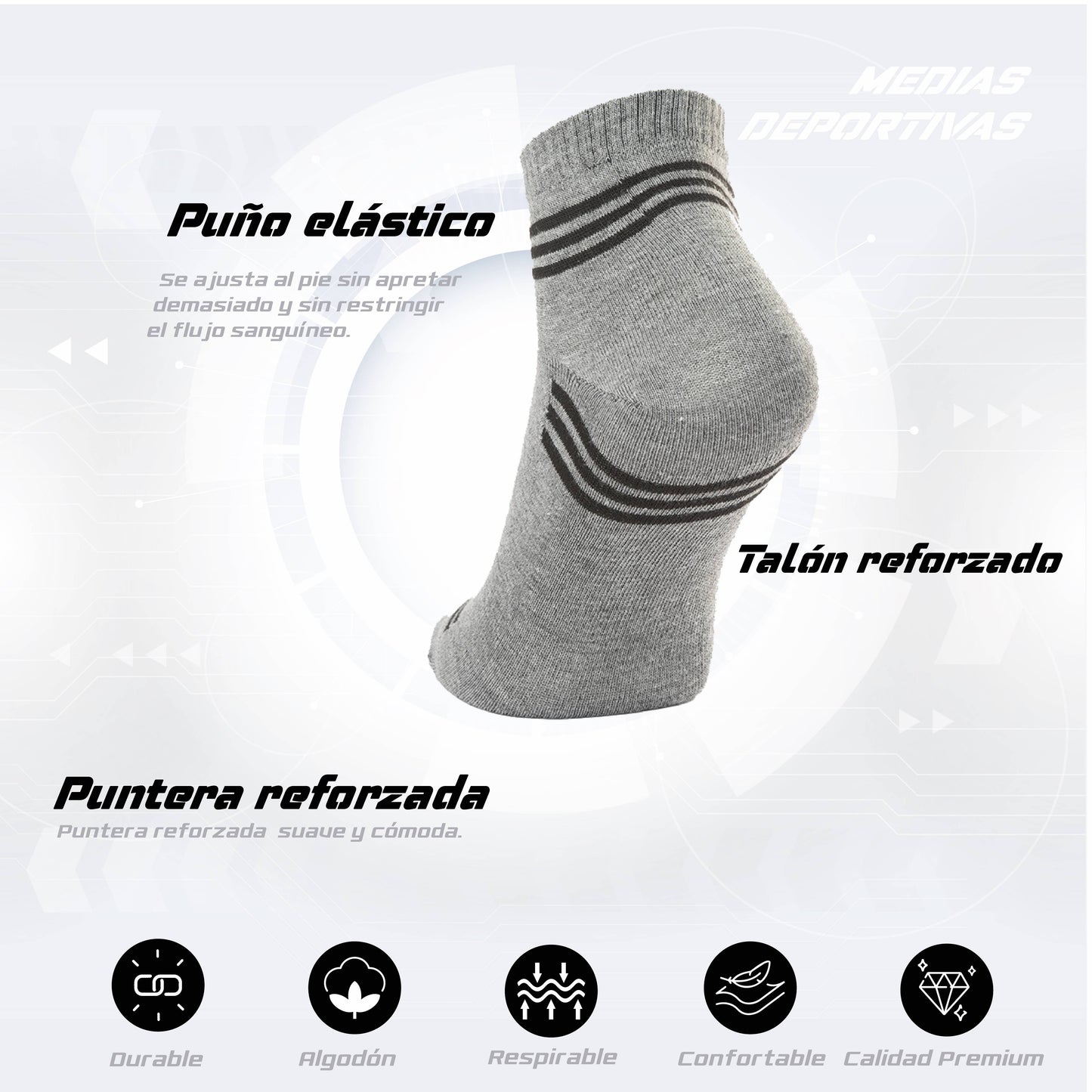 PACK DE 3 MEDIAS ZAPATILLA