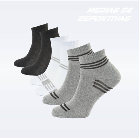 PACK DE 3 MEDIAS ZAPATILLA