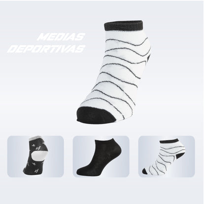 PACK DE 3 MEDIA ZAPATILLA