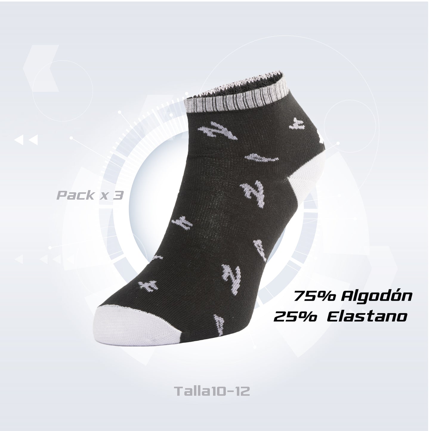 PACK DE 3 MEDIA ZAPATILLA