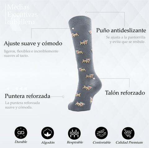 MEDIA CASUAL DIVERTIDA DISEÑO DE PERRITO